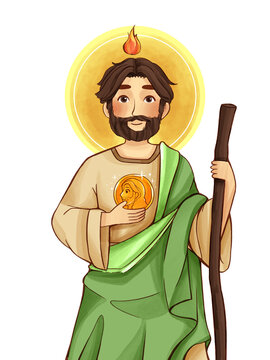 St Jude Digital Painting Illustration