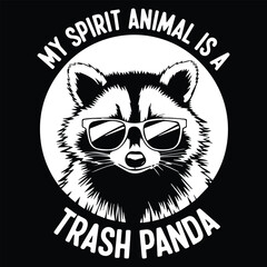 Trash Panda graphic design for Racoon lovers