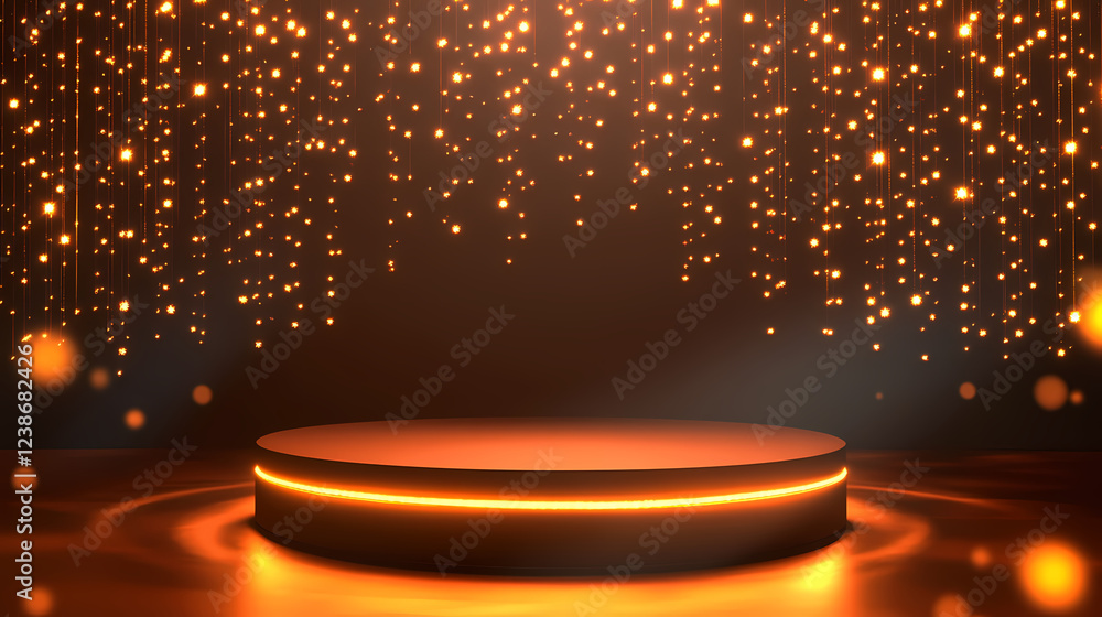 Poster futuristic data matrix platform