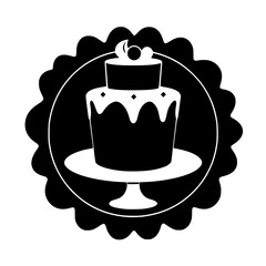 Scrumptious Cake on a Pedestal: A Delightful Bakery Treat. Perfect for birthdays, weddings, or any special occasion. Indulge in sweetness!