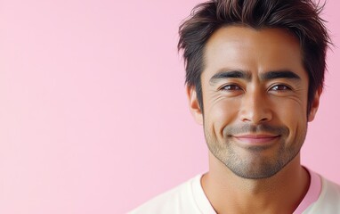 Fototapeta premium A man with a color shirt
