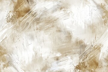 Fototapeta premium Abstract Beige and White Brushstroke Texture