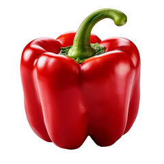 red bell pepper  isolated