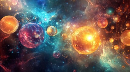 Futuristic glowing shapes in deep red and gold, arranged against a textured black carbon fiber background.