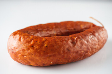 Smoked Sausage Spicy, Sliced, and Flavorful Meat Delicacy
