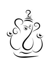 God Ganesha vector art