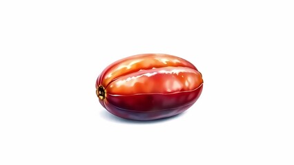 Piece of date on a white background