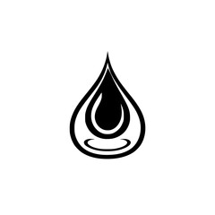 Water Drop: A Symbol of Purity and Environmental Conservation.  This captivating graphic design uses a simple yet powerful image to represent the importance of water as a precious resource.