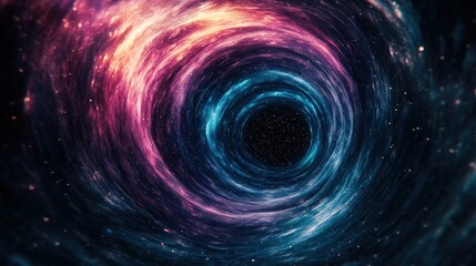 Obraz premium Cosmic Swirl of Colors in Vast Cosmic Space Representing Infinity