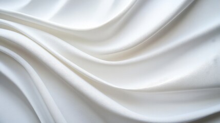 Fototapeta premium Abstract White Paper Waves with Subtle Shadows Creating an Elegant and Minimalist Design