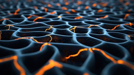 Fototapeta premium Abstract glowing pattern with vibrant colors and fluid shapes