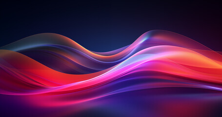 abstract background colorful waves red purple dark blue smooth lines soft lighting