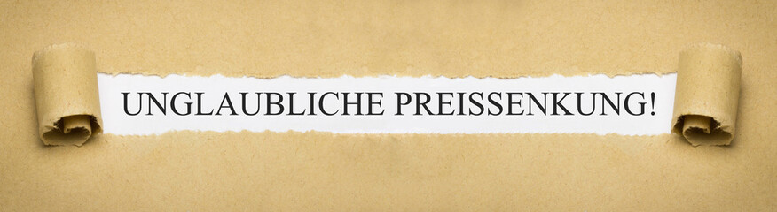 unglaubliche Preissenkung!