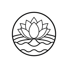 lotus flower on white background