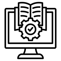 Digital Literacy Icon Element For Design