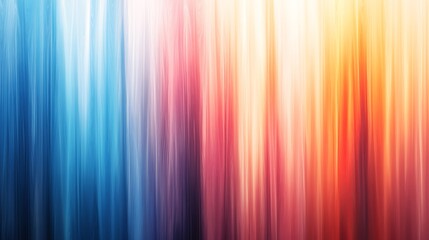 Abstract Warm Cool Color Stripes Flowing Light. AI Generated
