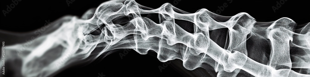 Aufkleber abstract grayscale skeletal network image