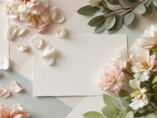 Floral Elegance with Soft Petals and Silk for Elegant Invitations, Decor