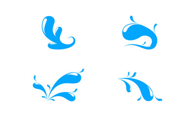 Set of liquid water illustrat...