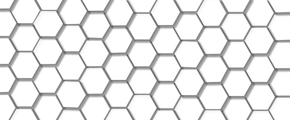 Abstract seamless hexagon pattern background. Abstract hexagon technology design background. 