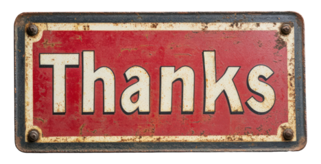 PNG Red sign written the word thanks transportation appreciation vehicle.