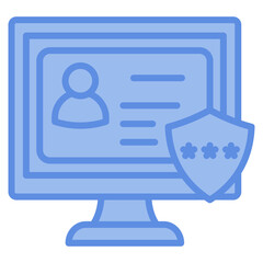 Digital Identity Icon Element For Design