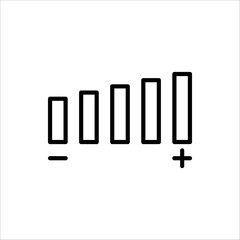 Volume control icon. Vector illustration for web design, app and UI. Media player buttons icon.