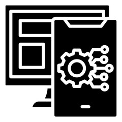 Digital Platform Icon Element For Design