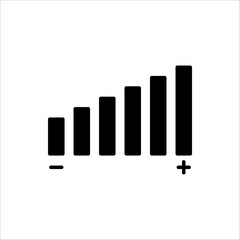 Volume control icon. Media player button. Vector illustration for web design, isolated on white background.