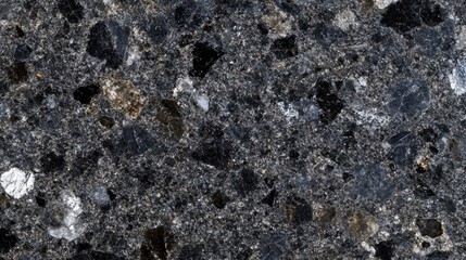 Fototapeta premium Dark Granite Speckled Texture Background Stone Surface Design Material Pattern Rough Imperfect