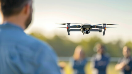 Unmanned aircraft systems in a training session, showcasing the importance of proper certification, regulatory adherence, and the impact of legislation on drone pilot licenses and operational safety