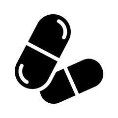 Pills and Tablets, linear style icon set. Various shapes and forms of medicinal capsules. Medicinal compounds and pharmaceutical products.
