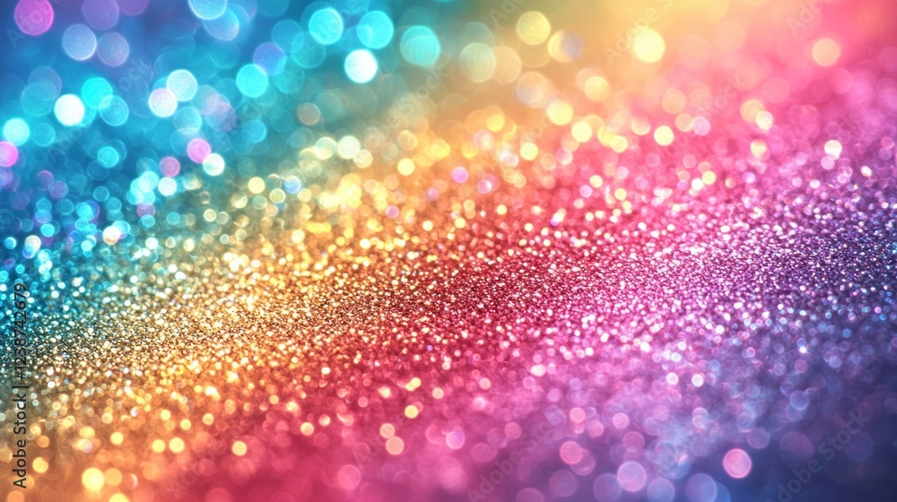 Poster a mesmerizing mix of shimmering colors dances together, creating a magical atmosphere filled with jo