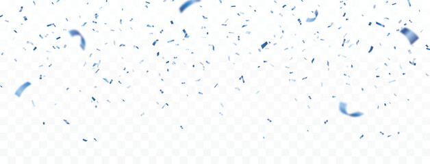 Blue Confetti award Celebration. birthday, holiday, advertising and party element