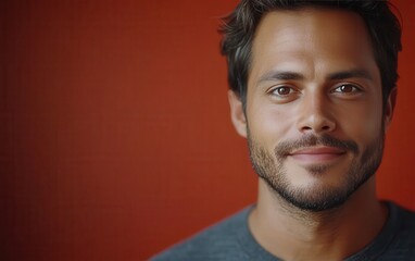 Obraz premium A man with a color shirt