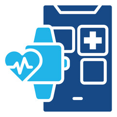 Digital Health Icon Element For Design