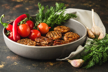 Grilled Pork Medallions Tenderloin Steaks for BBQ and Dinner