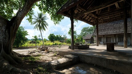 Governance changes through time rural thailand landscape photography natural environment ground view tradition and transition