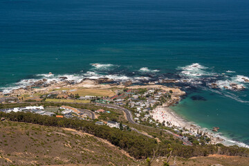 Fototapeta premium Helicopter rides over Cape Town’s most beautiful beaches