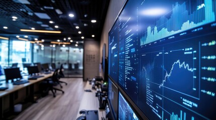 Fototapeta premium A computer screen displaying a large amount of data