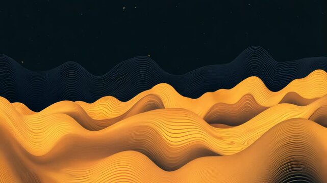 Orange Wave Vector Illustration Pattern for Summer Backgrounds Artistic Wallpaper