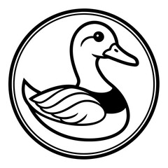 duck isolated on white