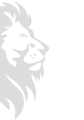 page background lion head design