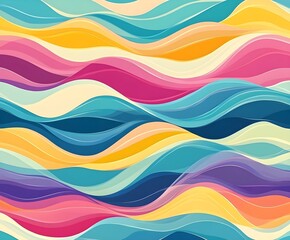 Fototapeta premium Abstract colorful wave pattern