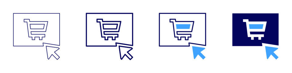 Cyber discounts icon in 4 different styles. Thin Line, Line, Bold, and Bold Line. Duotone style. Editable stroke