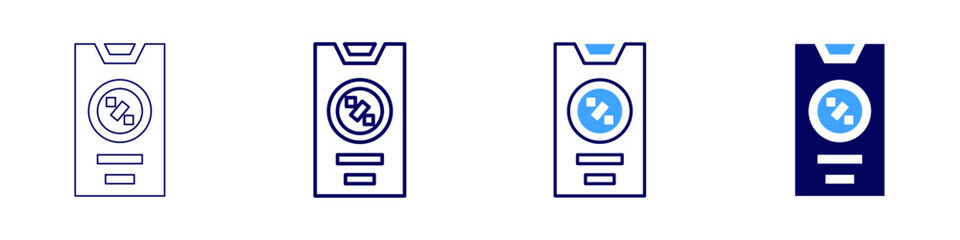 Exclusive shopping memberships icon in 4 different styles. Thin Line, Line, Bold, and Bold Line. Duotone style. Editable stroke