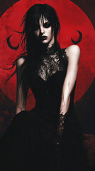 Gothic beauty girl