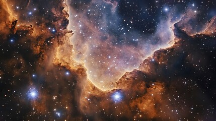 Fototapeta premium Celestial Nebula Cosmic Dust Starscape Formation