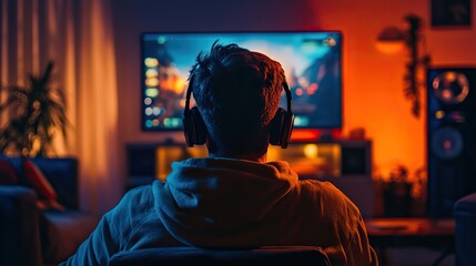Obraz premium A gaming influencer interacting with their community on social media, sharing gaming tips and highlights.