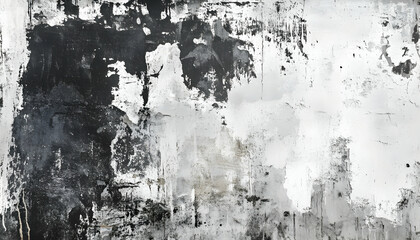 Abstract Gray and White Wall Texture: A Grungy Urban Art Background
